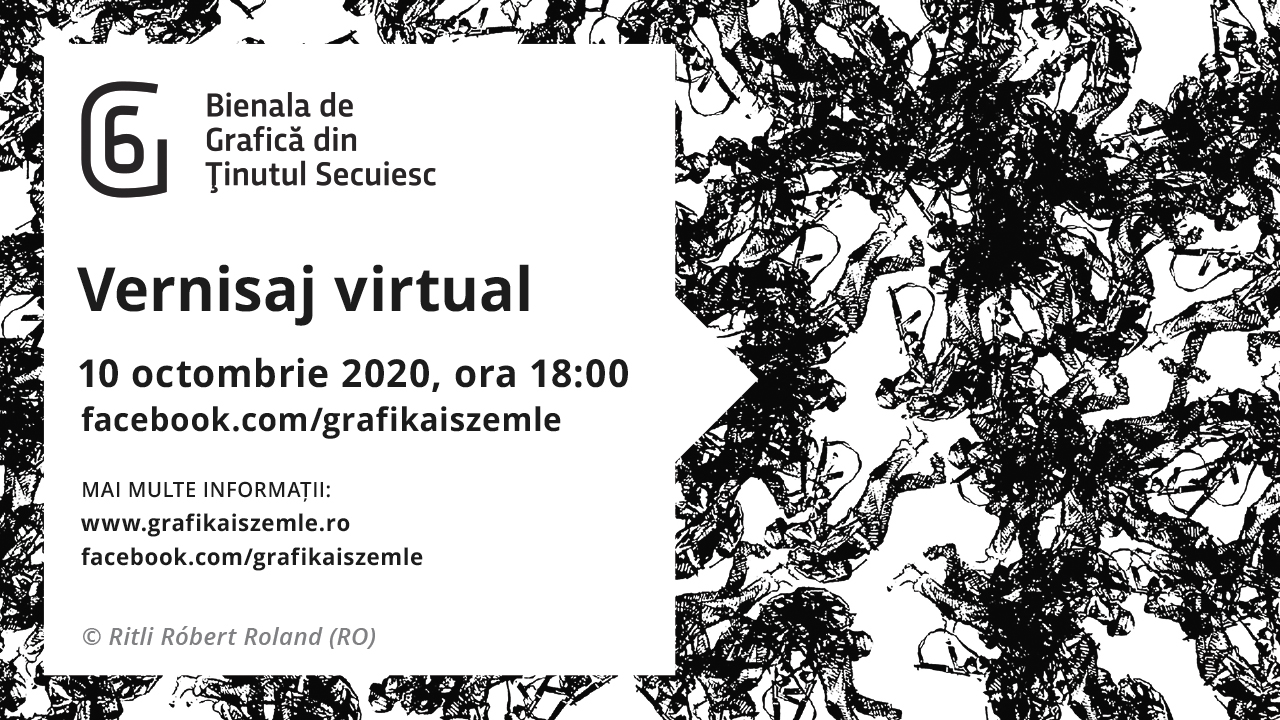 Festivitate de deschidere al ediției a 6-a a Bienalei de Grafică din Ținutul Secuiesc organizată online